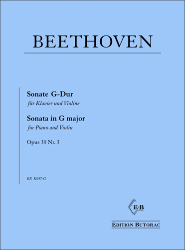 Cover - Beethoven, Sonate No. 8 G-Dur op. 30 No. 3